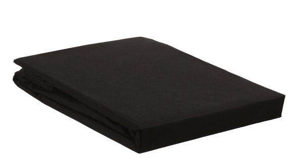 Beddinhouse Renforcé Spannbettlaken  Percale Hl Black 140 X 200 Cm Hh: 35 Cm 140 x 200 cm Steghöhe: 35 cm 1 Spannbettlaken Schwarz