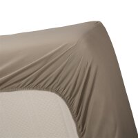 Beddinhouse Renforcé Spannbettlaken  Percale Hl Taupe 140 X 200 Cm Hh: 35 Cm 140 x 200 cm Steghöhe: 35 cm 1 Spannbettlaken Taupe