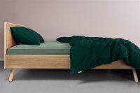 Beddinhouse Jersey, Baumwolle Spannbettlaken Jersey 160 Tds Green 200X200/220 200 x 200/220 cm Steghöhe: 10 cm 1 Splittopper-Spannbettlaken Grün