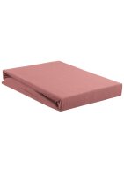 Beddinhouse Jersey, Baumwolle Spannbettlaken Jersey 160 Td Pink 160X200 160 x 200/220 cm Steghöhe: 10 cm 1 Topper-Spannbettlaken Rosa