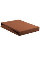 Beddinhouse Jersey, Baumwolle Spannbettlaken Jersey 160 Tds Terra 160X200/220 160 x 200/220 cm Steghöhe: 10 cm 1 Splittopper-Spannbettlaken Terrakotta