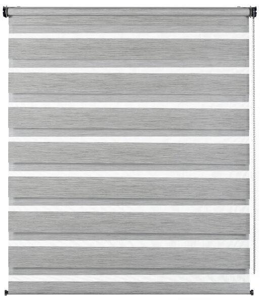 Gardinia Doppelrollo de luxe grau-melange 80 x 180 grau-melange