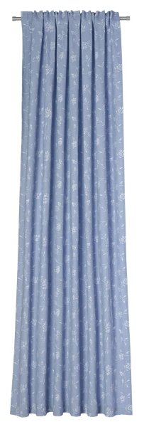 Neutex Schal mit Schlaufenband unten gesäumt Bretagne H x B 245 x 142 cm blau