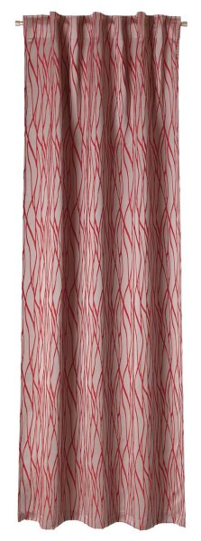 Neutex Schal mit Schlaufenband unten gesäumt Serenade H x B 245 x 137 cm rot