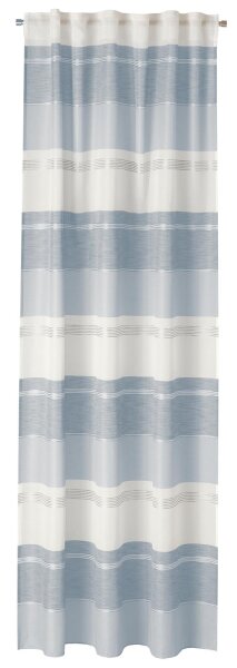 Neutex Schal mit Schlaufenband unten Beschwerungsband Morella H x B 245 x 144 cm blau