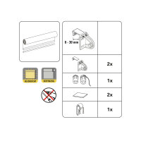 Gardinia EASYFIX Rollo Digiprint Weidenkätzchen 90x150 cm