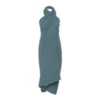 Knit Factory Liv Pareo 180x130 cm Glatt Stonegreen