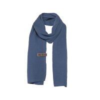 Knit Factory Liv Schal 200x40 cm Glatt Dunkelblau