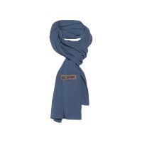 Knit Factory Liv Schal 200x40 cm Glatt Dunkelblau