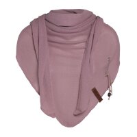 Knit Factory Lola DreiecksSchal 190x85 cm Glatt Rosa