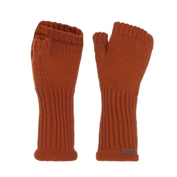 Knit Factory Cleo Handschuhe One Size Glatt Rot