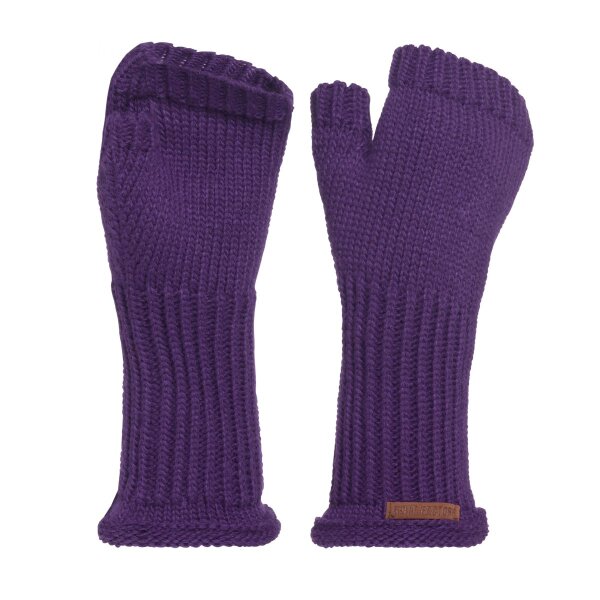 Knit Factory Cleo Handschuhe One Size Glatt Lila