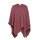 Knit Factory Jazz Poncho capes One Size Glatt Rot