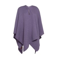 Knit Factory Jazz Poncho capes One Size Glatt Lila