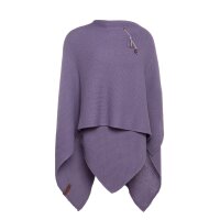 Knit Factory Jazz Poncho capes One Size Glatt Lila