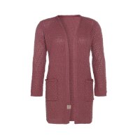 Knit Factory Luna Strickjacke 36/38 Glatt Rot