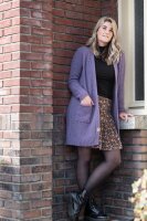 Knit Factory Luna Strickjacke 40/42 Glatt Lila