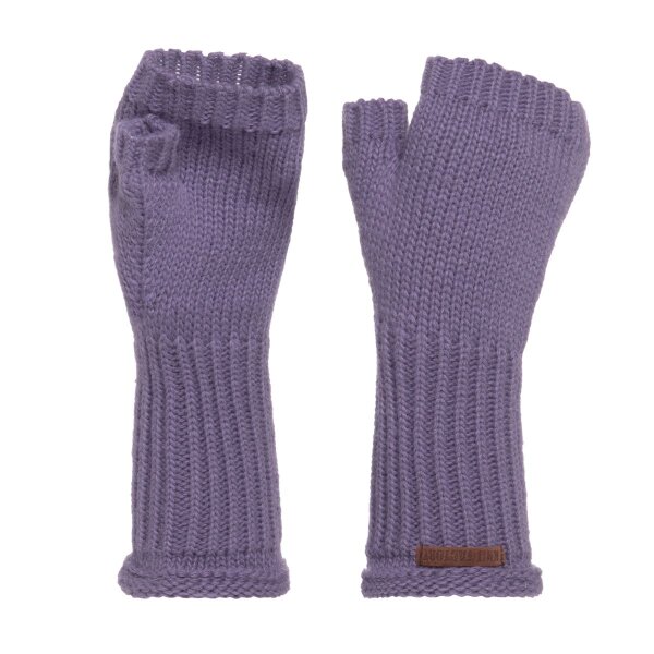 Knit Factory Cleo Handschuhe One Size Glatt Lila