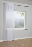 Gardinia Schal mit Gardinenband, Voile Uni weiß 300 x 175