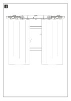 Gardinia Cap 1-Lauf Ø 19/16 mm weiß 180 - 310 cm