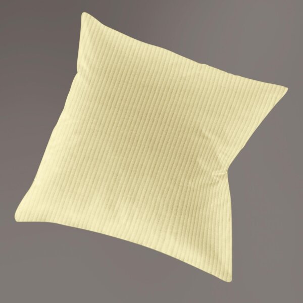 Irisette Interlock-Jersey uni Kissenbezug Lumen 8129 vanill 80 x 80 cm +