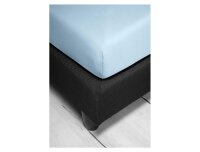 Irisette Frottier-Stretch Spannbetttuch Orion 0009 bleu 120 x 200 cm + 120x200 cm