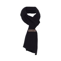 Knit Factory Liv Schal 200x40 cm Glatt Schwarz