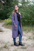 Knit Factory Jaida Strickjacke 40/42 Glatt Lila