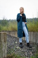 Knit Factory Jaida Strickjacke 40/42 Glatt Anthrazit