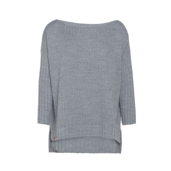 Knit Factory Kylie Pullover 46/54 Glatt Grau