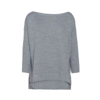 Knit Factory Kylie Pullover 46/54 Glatt Grau