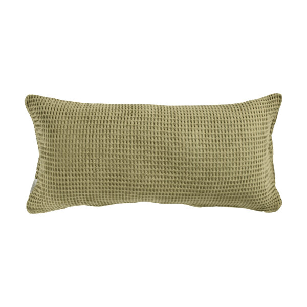 Heckett and Lane  Wafel Kissenbezug 40x80 Olive Green Uni Olive-Green