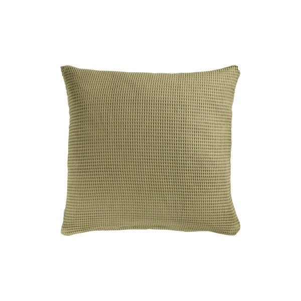 Heckett and Lane  Wafel Kissenbezug 50x50 Olive Green Uni Olive-Green