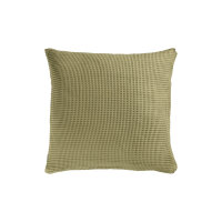 Heckett and Lane  Wafel Kissenbezug 50x50 Olive Green Uni...