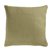 Heckett and Lane  Wafel Kissenbezug 80x80 Olive Green Uni...