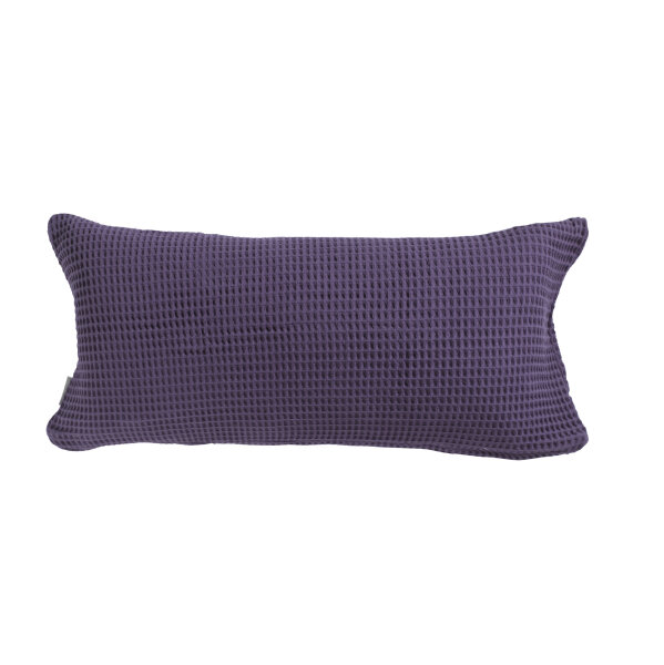 Heckett and Lane  Wafel Kissenbezug 40x80 Velvet Purple Uni Velvet-Purple