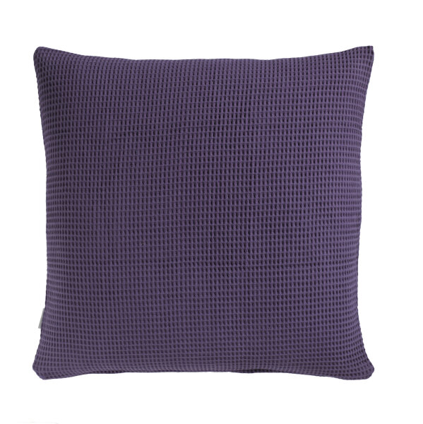 Heckett and Lane  Wafel Kissenbezug 80x80 Velvet Purple Uni Velvet-Purple