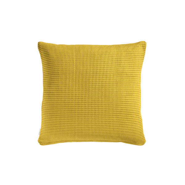 Heckett and Lane  Wafel Kissenbezug 50x50 Curry Yellow Uni Curry-Yellow