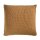 Heckett and Lane  Wafel Kissenbezug 80x80 Cognac Brown Uni Cognac-Brown