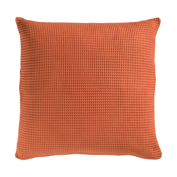 Heckett and Lane  Wafel Kissenbezug 80x80 Copper Orange Uni Copper-Orange