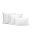 Heckett and Lane Mako Satin Elementi Kissenbezug 40x80 White Uni White