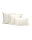Heckett and Lane Mako Satin Elementi Kissenbezug 40x80 Off-White Uni Off-white