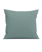 Heckett and Lane Mako Satin Elementi Kissenbezug 80x80 Mineral Green Uni Mineral-Green