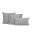 Heckett and Lane Mako Satin Elementi Kissenbezug 40x80 Glacier Grey Uni Glacier-Grey