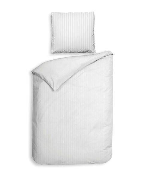 Heckett and Lane Mako Satin Banda BW 135 White Striped White