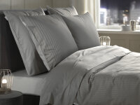 Heckett and Lane Mako Satin Banda BW 135 Glacier Grey Striped Glacier-Grey