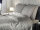 Heckett and Lane Mako Satin Diamante Bettwäsche 135 Glacier Grey  Glacier-Grey 1 Bettbezug 135x200cm + 1 Kissenbezug 80x80cm