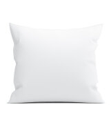 Yellow Perkal Percale Kissenbezug 80x80 Optic White Uni...