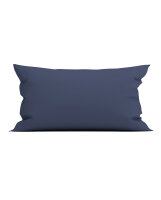 Yellow Perkal Percale Kissenbezug 40x80 Midnight Blue Uni...