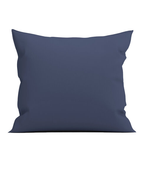 Yellow Perkal Percale Kissenbezug 80x80 Midnight Blue Uni Midnight-Blue